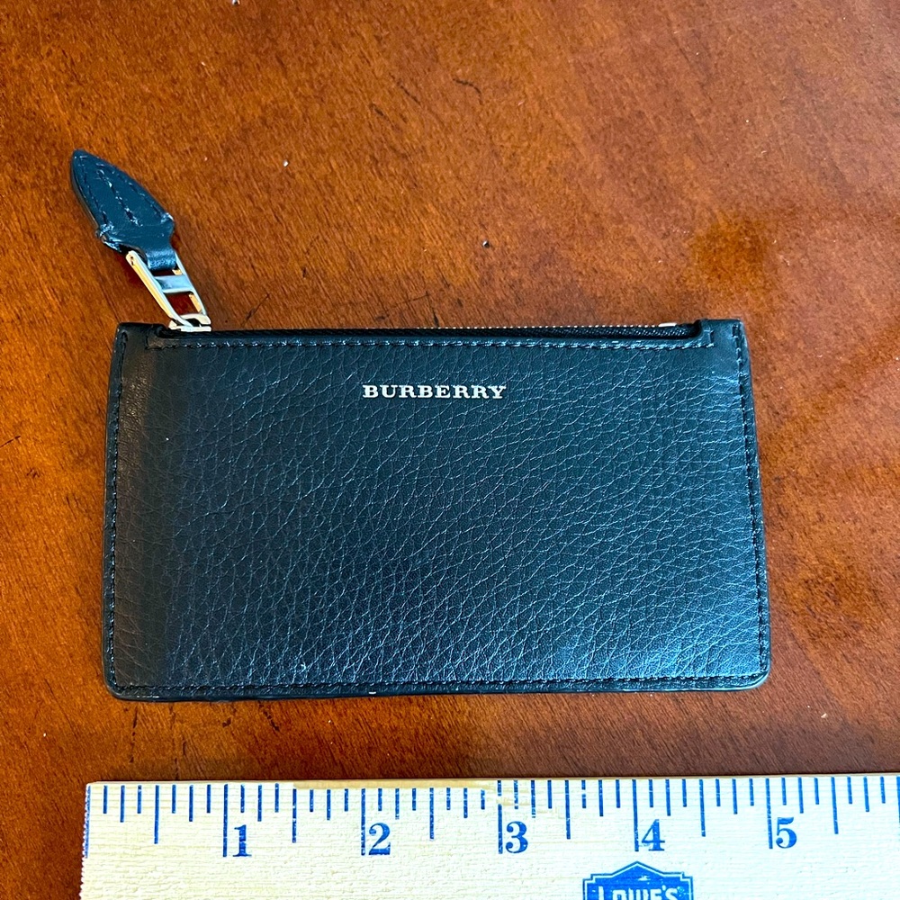 Burberry black/green Card holder with zipper